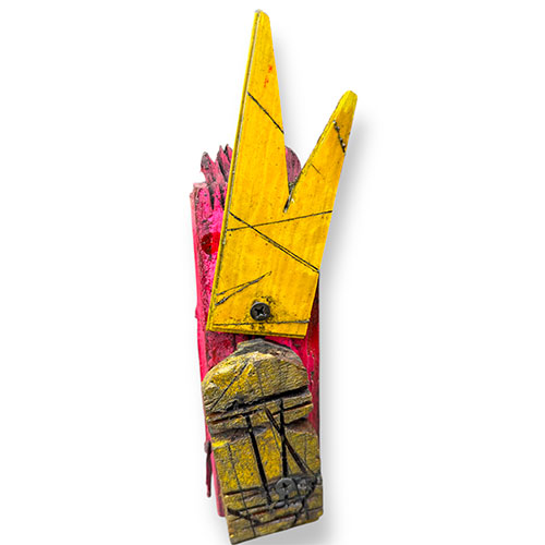 Michael Banks 8" Carved Salvaged Wood Sculpture WP6138 SOLD
